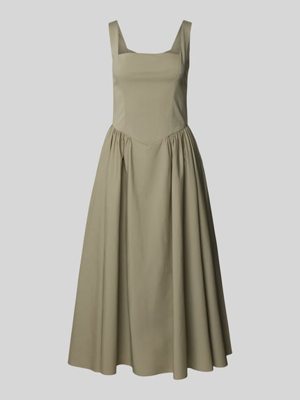 Jake*s Cocktail Cocktailkleid mit Karree-Ausschnitt Khaki 2