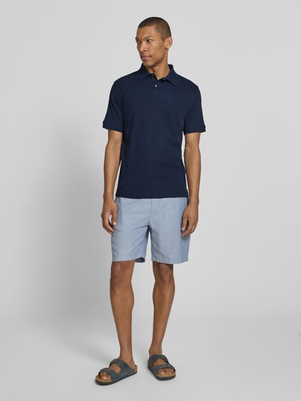 Selected regular fit poloshirt puur katoen model 'COLE' Marineblauw - 1