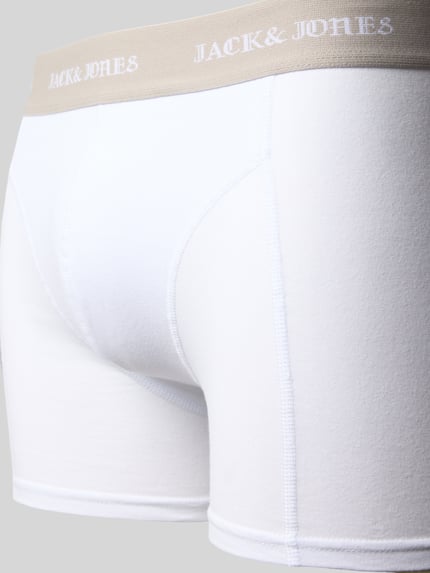 JACK & JONES Obcisłe bokserki z mieszanki bawełny w zestawie 3 szt. model ‘Miles’ Czarny 2