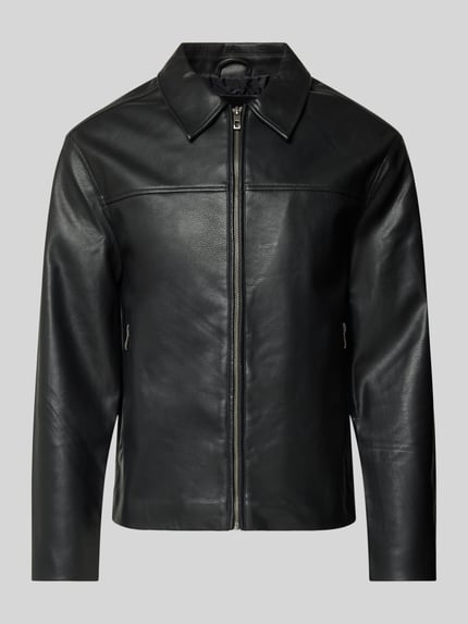 ONLY & SONS Regular Fit Jacke in Leder-Optik Modell 'JACK' Black 2