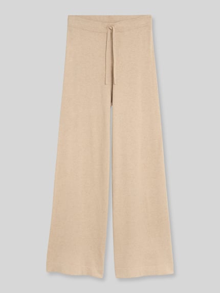 Tom Tailor Wide leg culotte van katoenmix met aandeel zijde Beige - 2