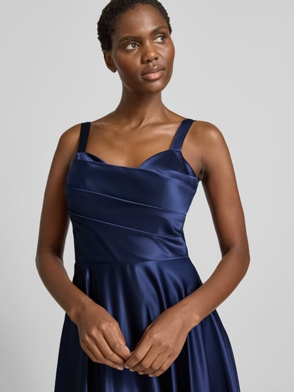 Laona Abendkleid mit Herz-Ausschnitt Marine 3