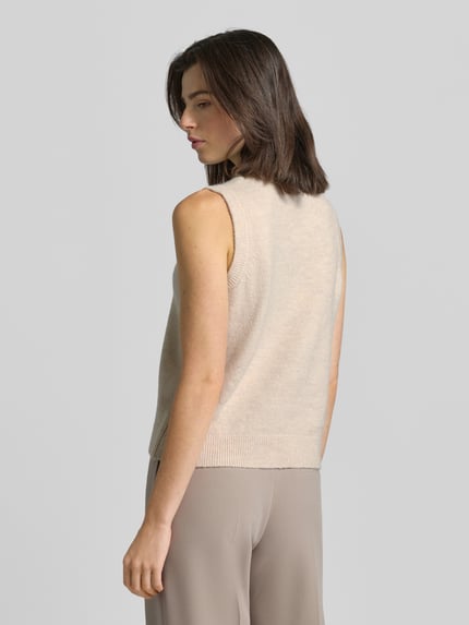 Christian Berg Woman Spencer met ribboorden Beige - 5