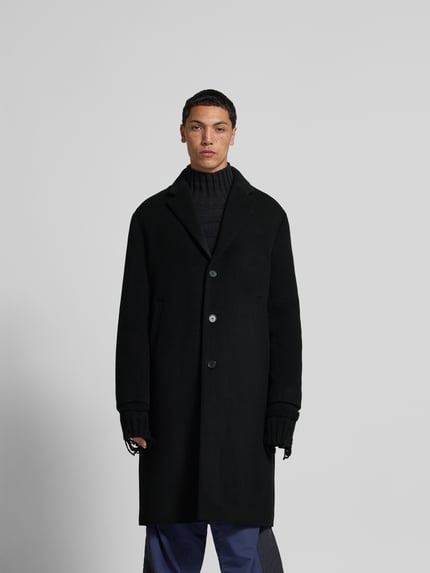 Filippa K Mantel mit Knopfleiste Black 4