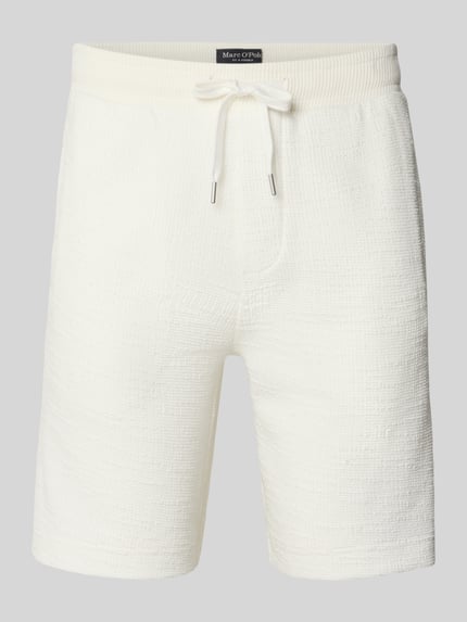 Marc O'Polo Relaxed Fit Sweatshorts aus Baumwoll-Mix Offwhite 2