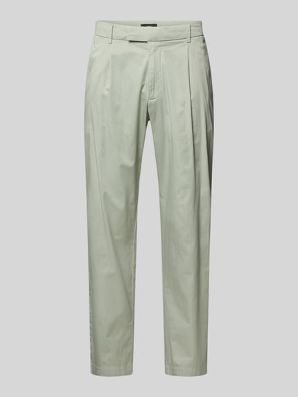 Produktfoto, Anzughose mit Biesen und französischen Eingrifftaschen von CINQUE in hellem Beige, Baumwoll-Mix mit Stretch, Straight Fit.