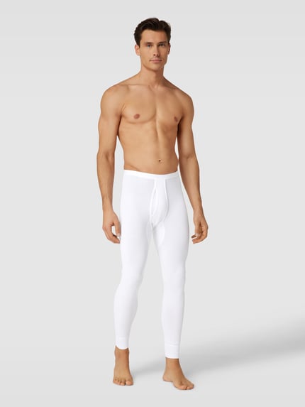 SCHIESSER Lange onderbroek in riblook Wit - 1