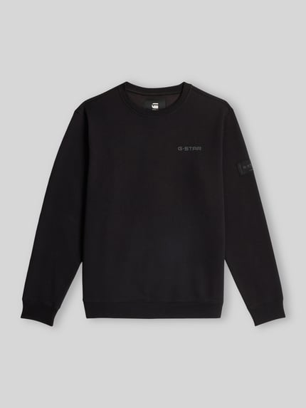 G-Star RAW Regular Fit Sweatshirt mit Ton-in-Ton Logo-Details Black 2
