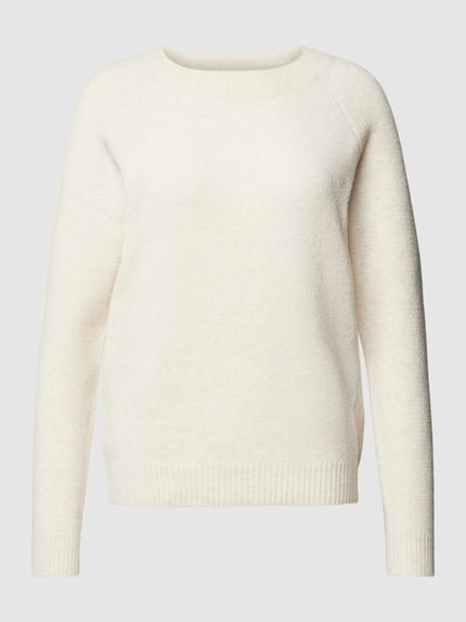 Regular Fit Strickpullover mit Crew Neck Modell 'DOFFY' Shop The Look MANNEQUINE