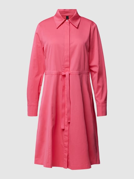 Marc Cain Knielanges Kleid mit Umlegekragen Pink 2
