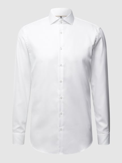 Jake*s Regular Fit Business-Hemd mit Haifischkragen Weiss 2