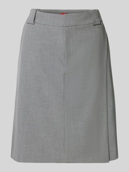 HUGO Kokerrok tot op de knie met viscose, model 'RANWI' Lichtgrijs gemêleerd - 2