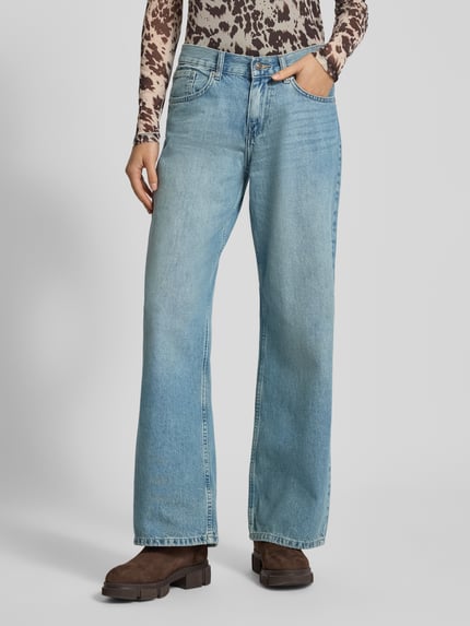 ONLY Low rise jeans van puur katoen, model 'HOPE' Jeansblauw - 4