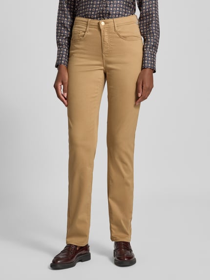 Brax Straight Fit Jeans im 5-Pocket-Design Modell 'STYLE.CAROLA' Camel 4
