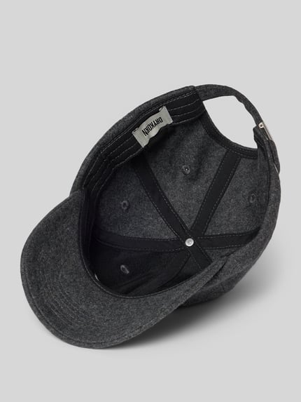 DRYKORN Baseballpet van wolmix met stitching, model 'JESPER' Donkergrijs gemêleerd - 2