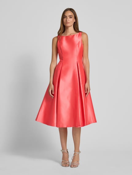 Adrianna Papell Cocktailkleid mit gelegten Falten Pink 4
