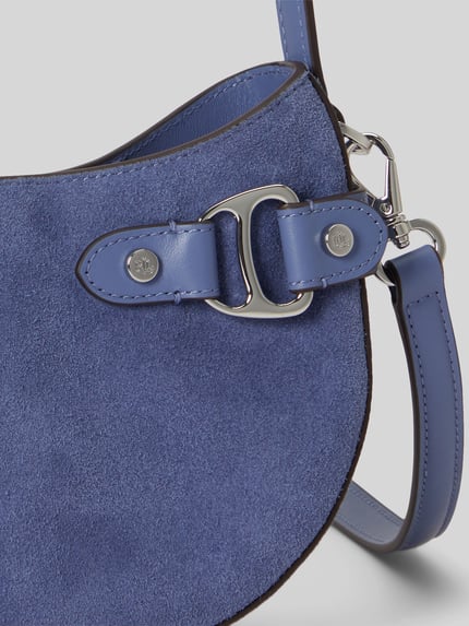 Lauren Ralph Lauren torba na ramię z naturalnej skóry Niebieski 7