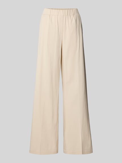 OPUS PANTS Wide Leg Stoffhose mit Paspeltaschen am Gesäß Modell 'Mucia' Offwhite 2