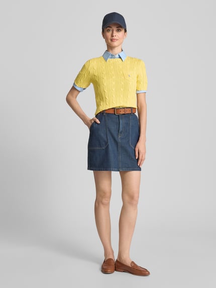 Polo Ralph Lauren Gebreide pullover met borstzak Donkergeel - 1