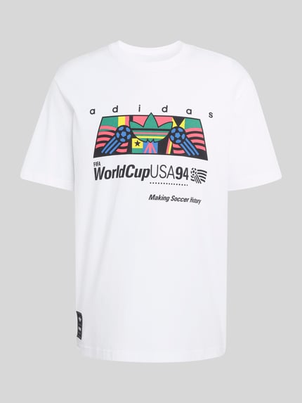 adidas Originals Regular Fit T-Shirt aus reiner Baumwolle Weiss 2
