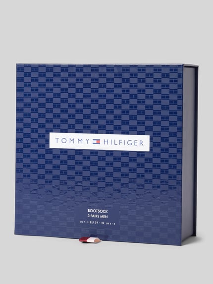 Tommy Hilfiger Socken aus Baumwoll-Mix in 3er Pack Black 3
