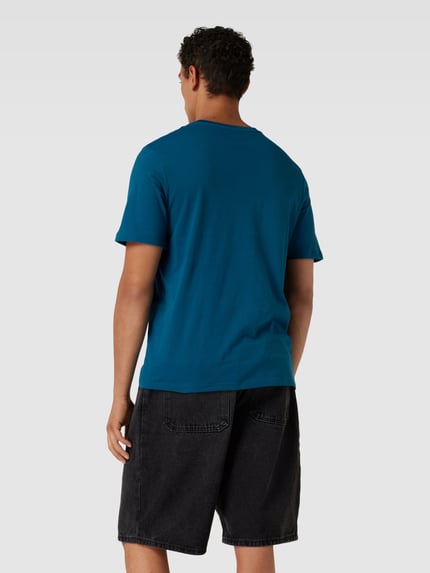 JACK & JONES t-shirt z nadrukiem z logo model 'CORP' Petrol 5