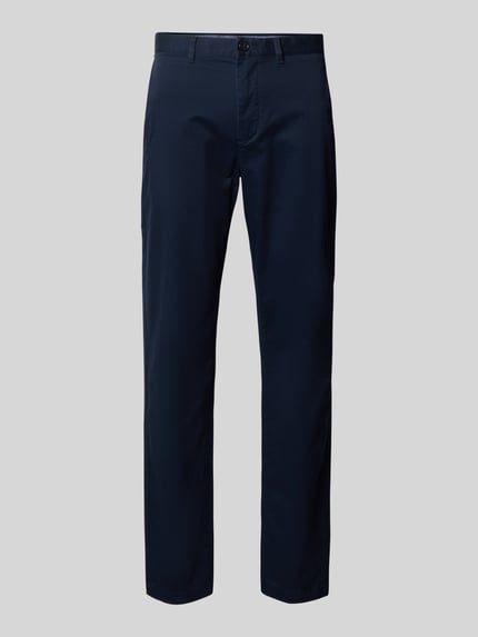Tommy Hilfiger Spodnie o kroju relaxed fit z mieszanki bawełny Granatowy 2