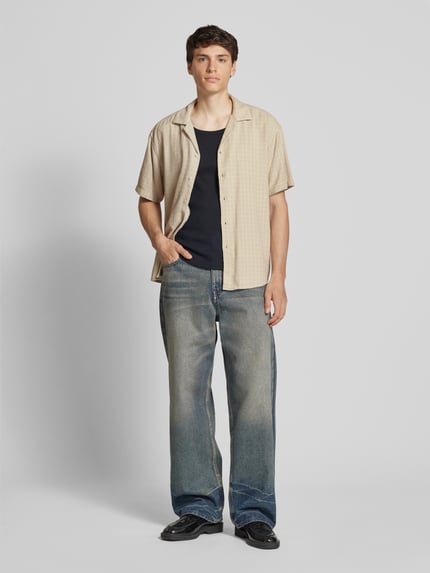 ONLY & SONS Vrijetijdsoverhemd met reverskraag, model 'LATHAM' Beige - 1