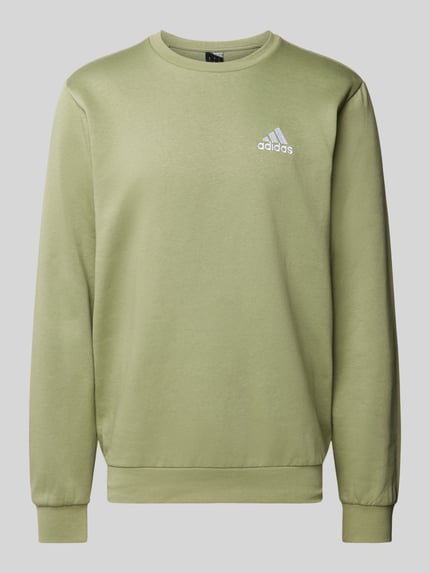 adidas Sportswear Sweatshirt mit Label-Stitching Modell 'FEELCOZY' Oliv 2