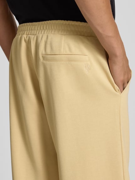 REVIEW Sweatbroek met elastische band Beige - 3
