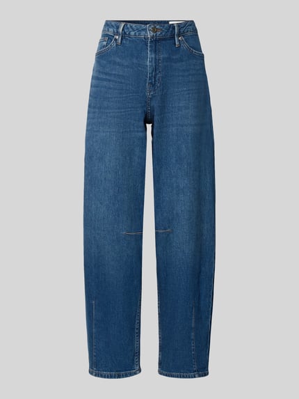 Regular fit barrel jeans van katoenmix Shop The Look MANNEQUINE