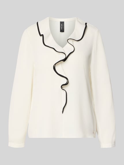 Regular Fit Bluse mit Volants Shop The Look MANNEQUINE