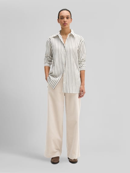 Marc O'Polo Regular Fit Langarmbluse aus Modal-Mix Offwhite 1