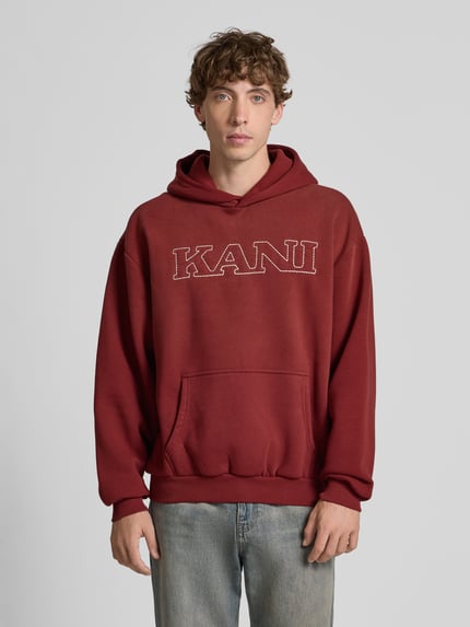 Karl Kani Regular Fit Hoodie mit Logo-Stitching Modell 'Retro' Rot 4