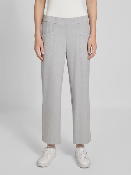TONI Stoffen broek met verkorte pasvorm, model 'SUE' Lichtgrijs gemêleerd - 4