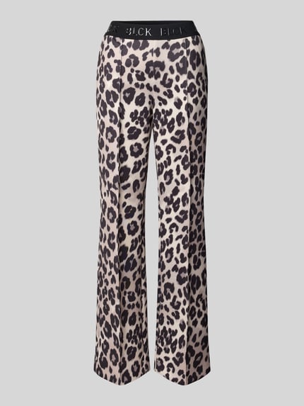 s.Oliver BLACK LABEL Straight leg broek met elastische band Zand - 2
