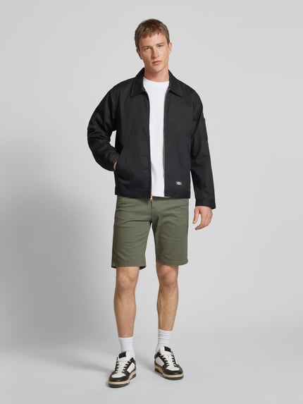 JACK & JONES Regular Fit Shorts mit Eingrifftaschen Modell 'BOWIE' Oliv 1