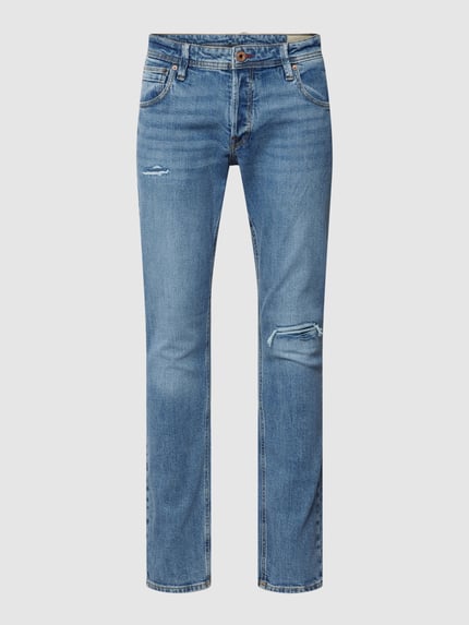 JACK & JONES Jeans in destroyed-look, model 'GLENN' Blauw - 2