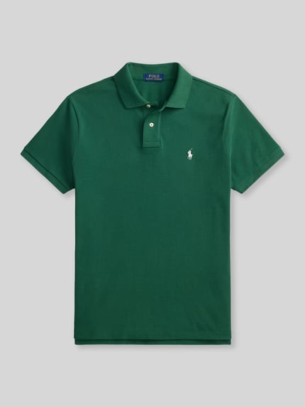 Polo Ralph Lauren slim fit poloshirt van puur katoen Donkergroen - 2