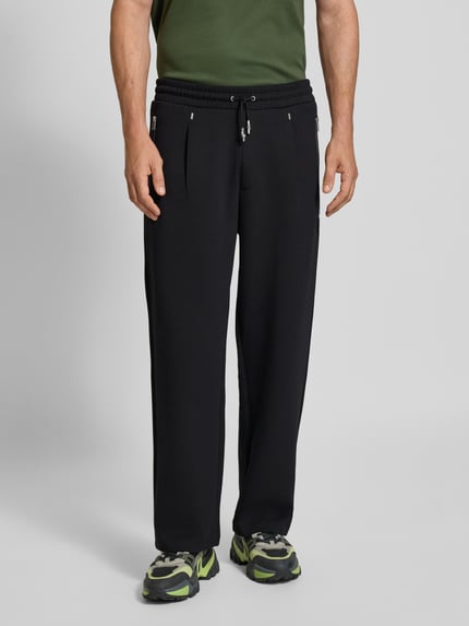 HUGO Sweatpants met ritszakken, model 'Dargen' Zwart - 4
