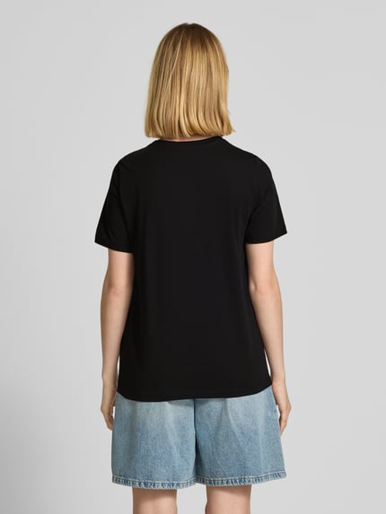 s.Oliver RED LABEL Regular fit T-shirt van puur katoen BLACK - 5