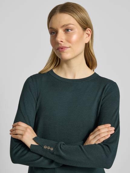 Christian Berg Woman Selection Strickpullover mit Rundhalsausschnitt Gruen 3