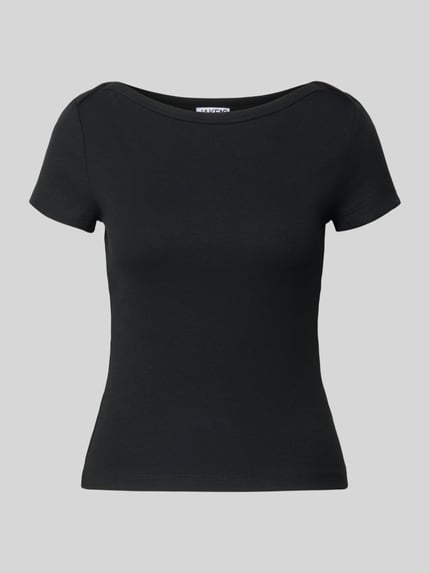 T-Shirt mit U-Boot-Ausschnitt Shop The Look MANNEQUINE