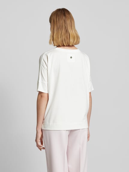 LIEBLINGSSTÜCK T-shirt z okrągłym dekoltem model ‘Dacina’ Złamany biały 5