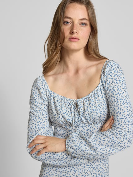ONLY Getailleerde mini-jurk met structuurmotief, model 'HILLARY' Offwhite - 3