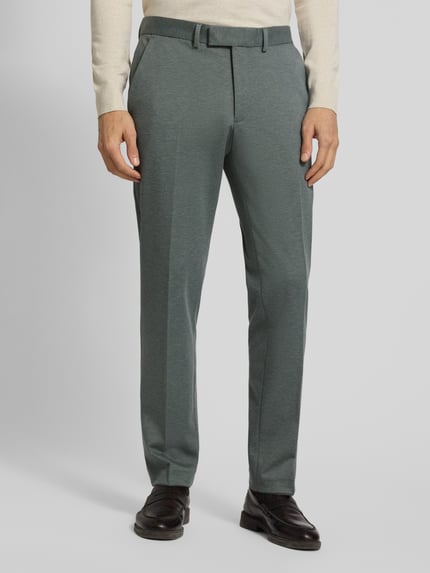 Christian Berg Men Slim Fit Anzughose mit Viskose-Anteil Hellgruen 4