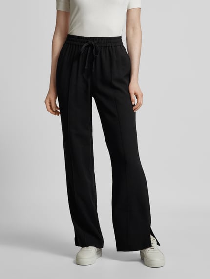 someday. Regular fit stoffen broek met vaste persplooien, model 'Contri' Zwart - 4