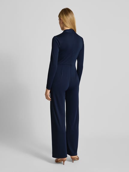 Lauren Ralph Lauren Jumpsuit met V-hals, model 'FILRAY' Marineblauw - 5