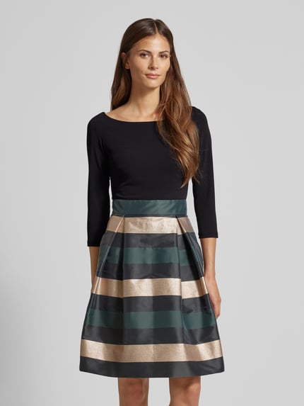 SWING Cocktailkleid mit U-Boot-Ausschnitt Dunkelgruen 4