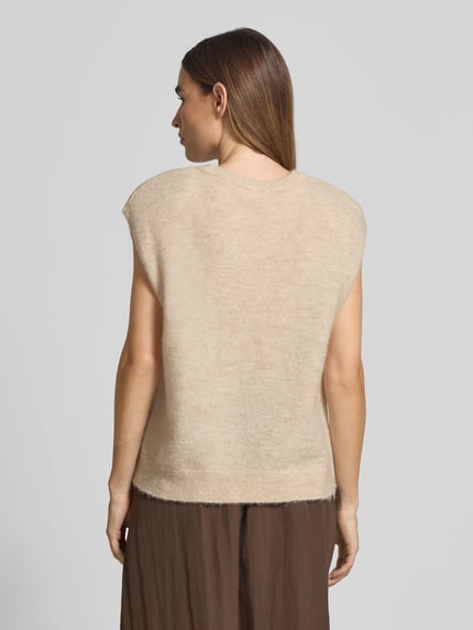 Selected Relaxed Fit Pullunder aus Woll-Mix Modell 'LULU' Offwhite 5